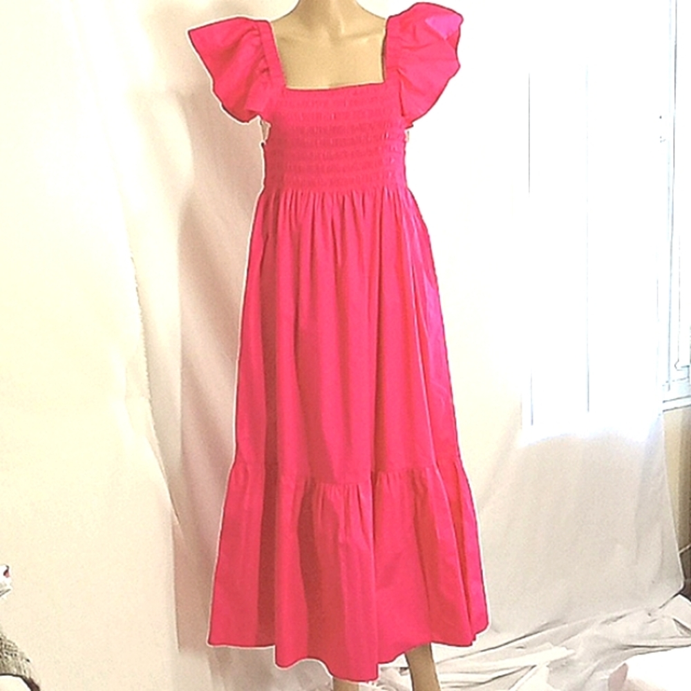 New AQUA BRAND MEDIUM Magenta Pink Long DRESS Women Women Maxi Party Holiday